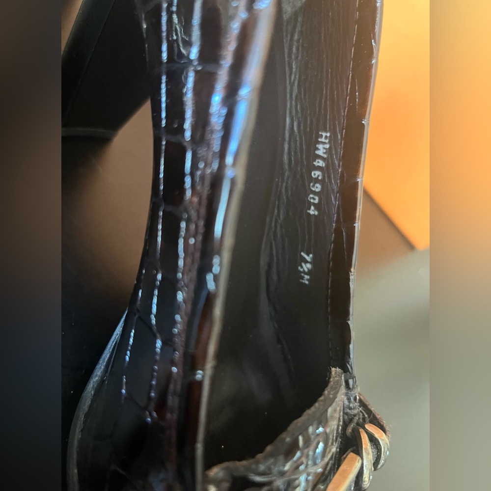 Stuart Weitzman Duplicate Brown Crocodile Pattern… - image 2